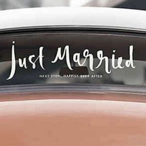 Kate Spade - Just Married Car Window Decal